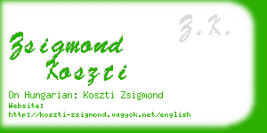 zsigmond koszti business card